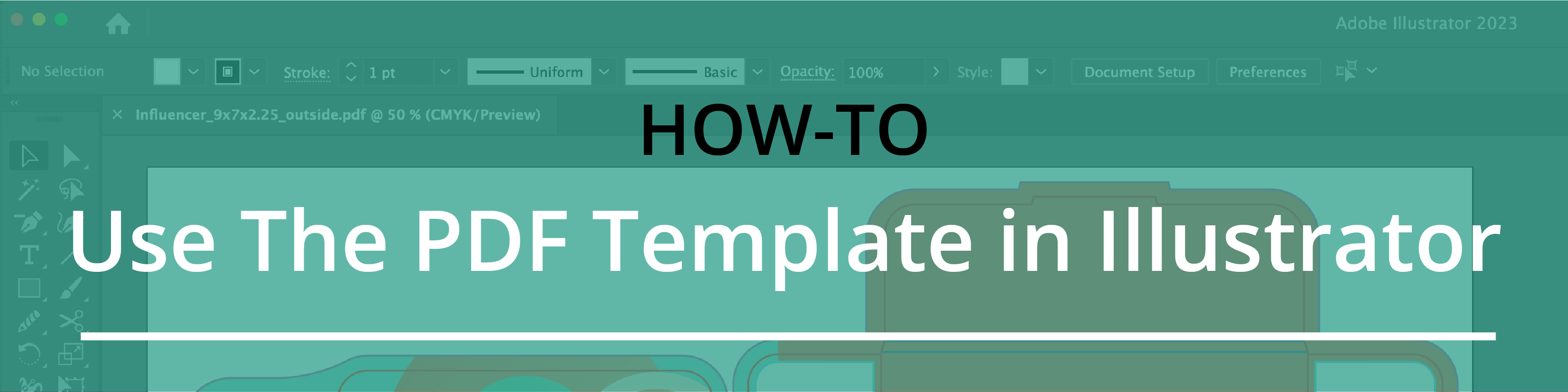 How to use a PDF template in Illustrator